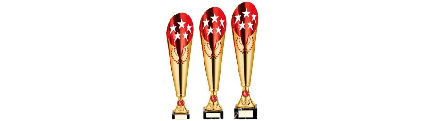LEGENDARY GOLD/RED LASER CUP - 3 SIZES - 41CM - 43.5CM LEGENDARY GOLD/RED LASER CUP - 3 SIZES - 41CM - 43.5CM